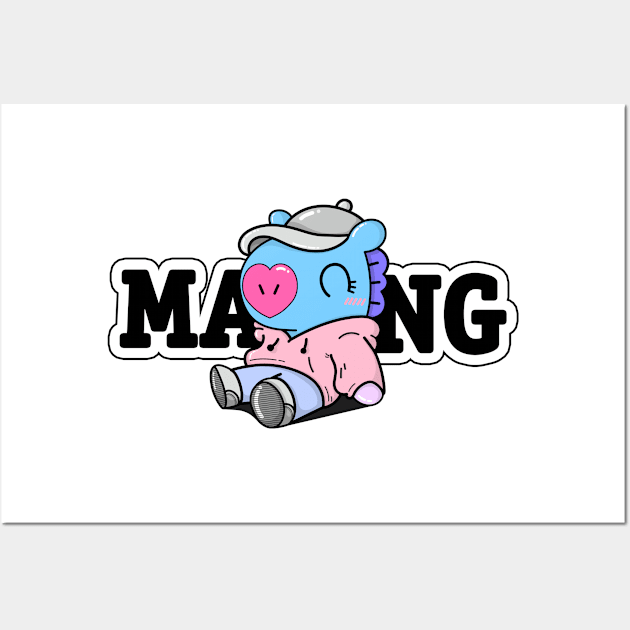 BTS - Mang Wall Art by Innsmouth